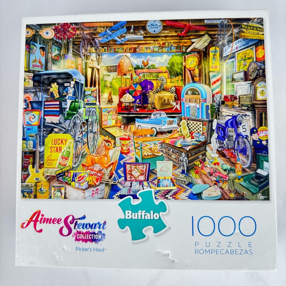 Buffalo Games Aimee Stewart “Picker’s Haul” 1000 Piece Puzzle - Picture 1 of 3